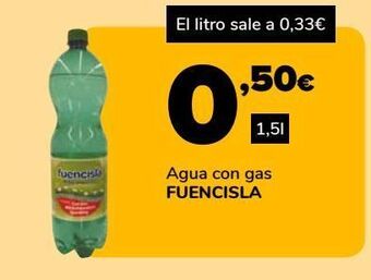 Supeco Agua con gas fuencisla oferta