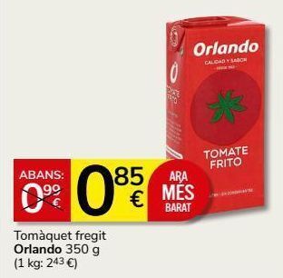 Supermercados Charter Tomate frito orlando oferta