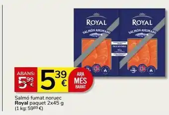 Supermercados Charter Salmón ahumado royal oferta