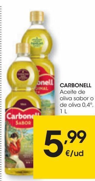 Eroski Carbonell aceite de oliva 0,4º 1 l oferta