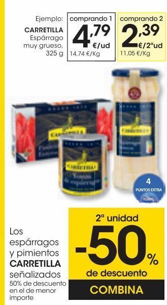 Eroski Carretilla espárrago muy grueso 325 g oferta