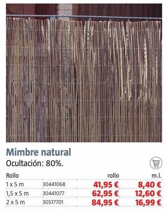 Bauhaus Mimbre natural oferta
