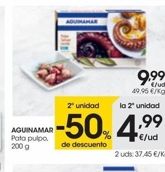 Eroski Aguinamar pata pulpo 200 g oferta