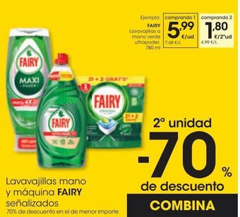 Eroski Fairy lavavajillas mano maxipoder 640ml oferta