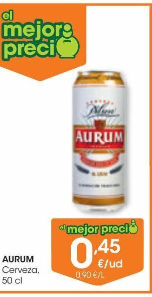 Eroski Aurum cerveza 50 cl oferta
