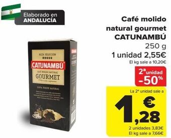 Carrefour Café molido natural gourmet catunambú oferta