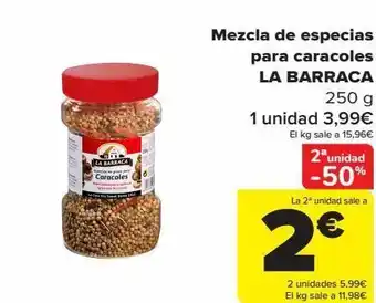 Carrefour Mezcla de especial para caracoles la barraca oferta
