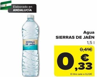 Carrefour Agua sierra de jaén oferta