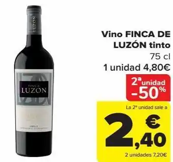 Carrefour Vino finca de luzón tinto oferta