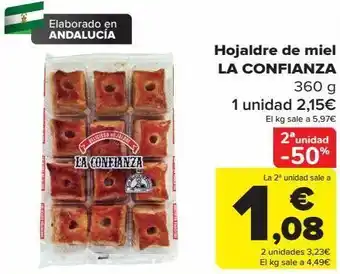 Carrefour Hojaldre de miel la confianza oferta