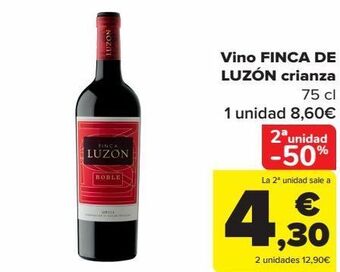 Carrefour Vino finca de luzón crianza oferta