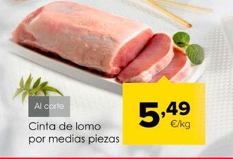 Autoservicios Familia Cinta de lomo por medias piezas oferta