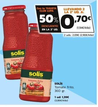 Supermercados Lupa Solís oferta