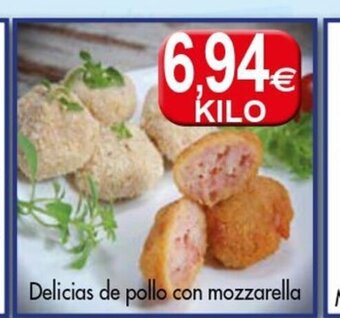 Congelados Copos Delicias de Pollo Con Mozzarella oferta