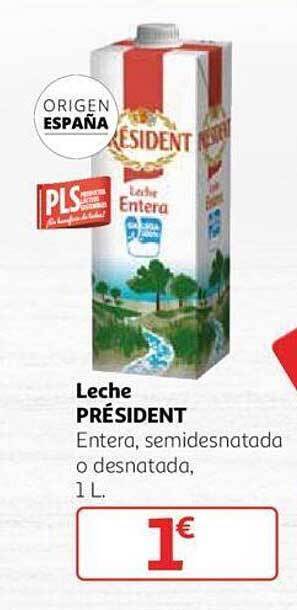 Alcampo Leche président oferta