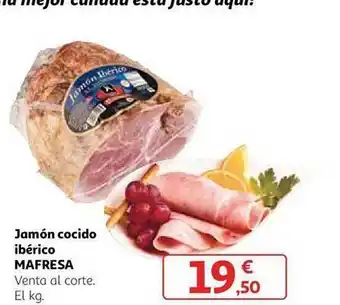 Alcampo Jamón cocido ibérico mafresa oferta