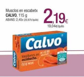 Condis Musclos en escabetx calvo oferta