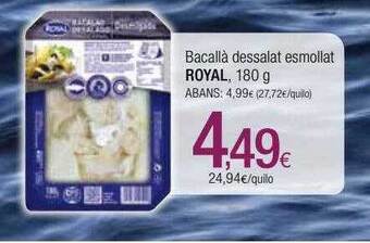 Condis Bacallà dessalat esmollat royal oferta