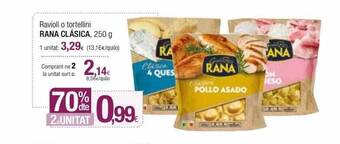 Condis 70% dte. 2a unitat ravioli o tortellini rana clásica oferta