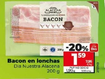 Dia Bacon en Lonchas oferta