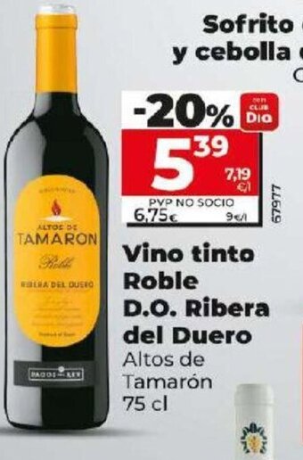 Dia Vino Tinto Roble D.O. Ribera Del Duero oferta