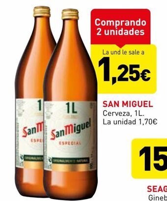 Hiperber San Miguel Cerveza 1L oferta