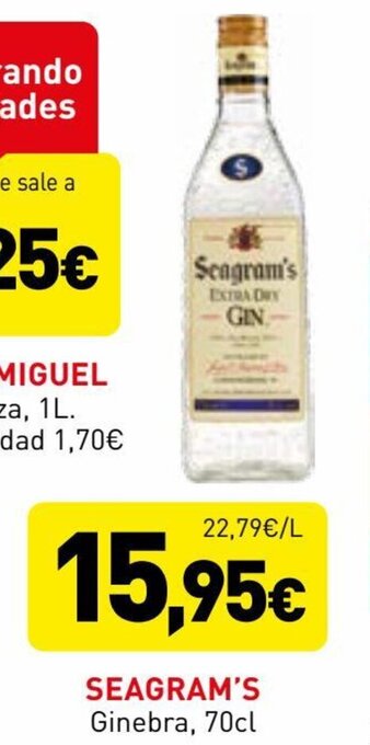 Hiperber Seagram's Ginebra, 70cl oferta