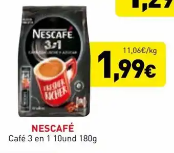 Hiperber Nescafé Café 3 en 1 10und 180g oferta