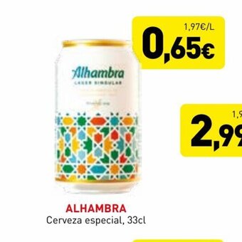 Hiperber Alhambra Cerveza Especial, 33cl oferta