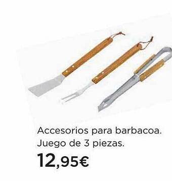 Hipercor Accesorios para barbacoa juego de 3 piezas oferta