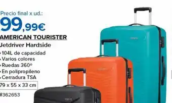 American tourister jetdriver hardside