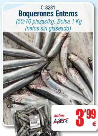 Abordo Boquerones enteros oferta