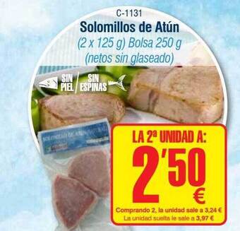 Abordo Solomillos de atún oferta