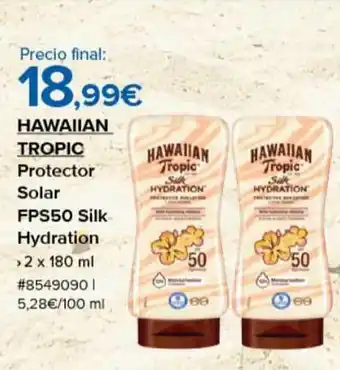Costco Hawaiian tropic protector solar fps50 silk hydration oferta