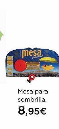 Hipercor Mesa para sombrilla oferta