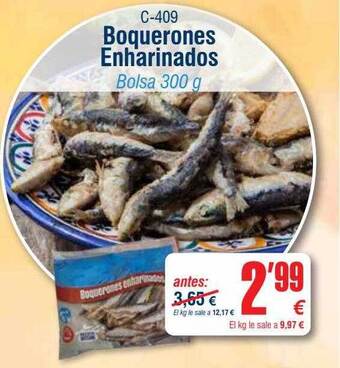 Abordo Boquerones enharinados oferta