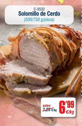 Abordo Solomillo de cerdo oferta