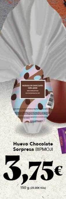 Gadis Huevo chocolate sorpresa bipmoji oferta