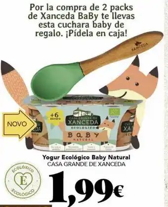 Gadis Yogur ecológico baby natural casa grande de xanceda oferta