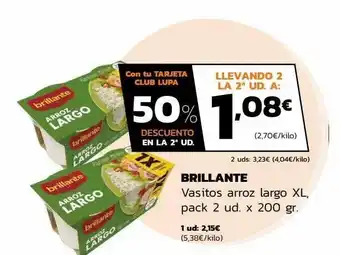 Brillante vasitos arroz largo xl