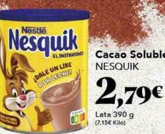 Gadis Cacao soluble nesquik oferta