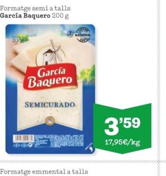 Sorli Formatge Semi A Talls Garcia Baquero 200 g oferta