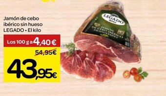 Dialprix Jamon De Cebo Ibérico Sin Hueso Legado * El Kilo oferta