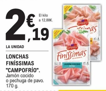 E.Leclerc Lonchas Finissimas "Campofrio" oferta
