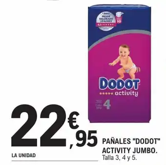 E.Leclerc Panales "Dodot" Activity Jumbo. oferta