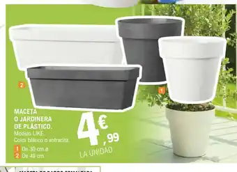 E.Leclerc Maceta O Jardinera De Plastico oferta
