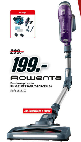 Escoba Aspiración RH9681 Versatil X-Force 8.60