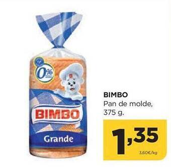 Alimerka Bimbo pan de molde oferta