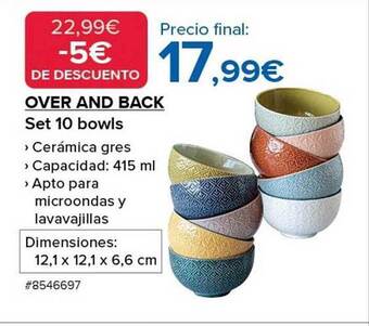 Costco Over and back set 10 bowls oferta