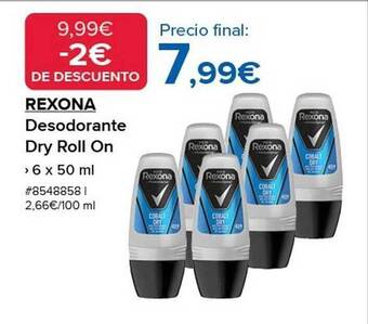 Costco Rexona desodorante dry roll on oferta